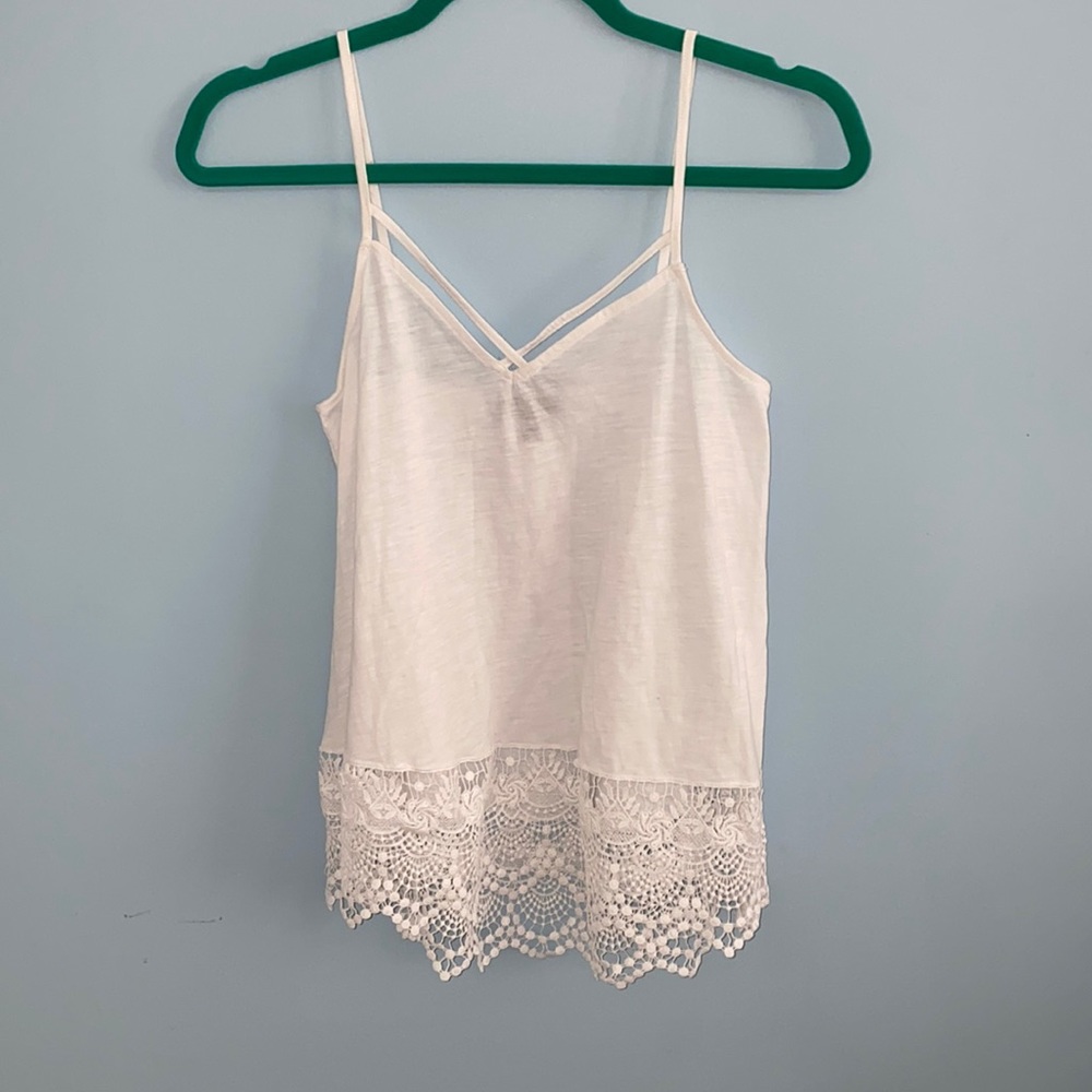 Express White tank top